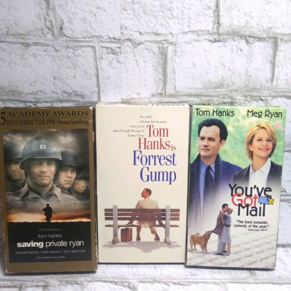 Tom Hank VHS 3 different movie